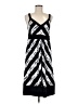 Apostrophe Graphic Black Casual Dress Size M - photo 1