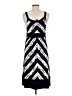 Apostrophe Graphic Black Casual Dress Size M - photo 2