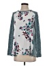 Van Heusen 100% Polyester Floral Silver Cardigan Size XXS - photo 1
