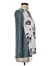 Van Heusen 100% Polyester Floral Silver Cardigan Size XXS - photo 4