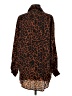 Skatie 100% Polyester Animal Print Brown Long Sleeve Blouse Size XS - photo 2