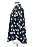 CAbi 100% Polyester Floral Blue 3/4 Sleeve Blouse Size XS - photo 5