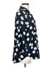 CAbi 100% Polyester Floral Blue 3/4 Sleeve Blouse Size XS - photo 4