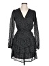 Mi ami 100% Polyester Polka Dots Black Cocktail Dress Size L - photo 1