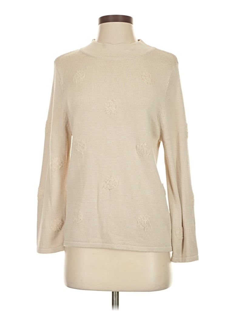 Pre-owned Bitte Kai Rand Turtleneck Sweater In Ivory