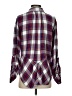 Sam Edelman 100% Rayon Plaid Burgundy Red 3/4 Sleeve Blouse Size S - photo 2
