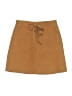 Assorted Brands Solid Tan Brown Casual Skirt Size XS - photo 1