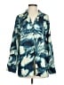 Open Edit Tie-dye Teal 3/4 Sleeve Blouse Size S - photo 1