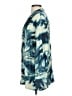 Open Edit Tie-dye Teal 3/4 Sleeve Blouse Size S - photo 5