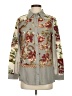 Soft Surroundings Floral Gray Long Sleeve Blouse Size XS - photo 1