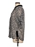 Vanity 100% Polyester Animal Print Silver 3/4 Sleeve Blouse Size L - photo 5