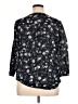 H&M 100% Polyester Floral Black 3/4 Sleeve Blouse Size XL - photo 2