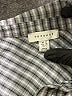 Topshop Houndstooth Gray Long Sleeve Blouse Size 6 - photo 6