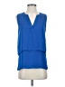 Ivanka Trump 100% Polyester Blue Sleeveless Blouse Size XS - photo 1