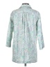 Max Mara Paisley Green 3/4 Sleeve Button-Down Shirt Size 4 - photo 2