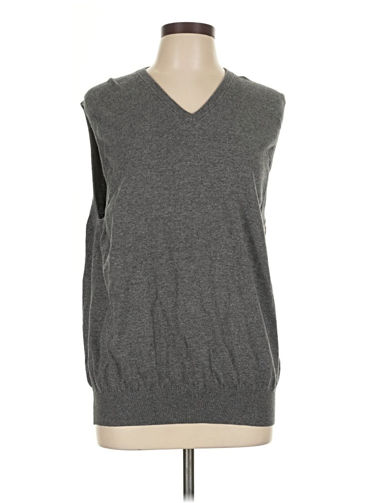 Pre-owned Izod Sweater Vest In Gray