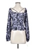 Open Edit 100% Polyester Gray Long Sleeve Blouse Size S - photo 1