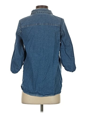 KM Collections by Milla Bell Denim Jacket (view 2)