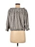 Evereve Gray Black 3/4 Sleeve Blouse Size M - photo 2