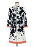 Eliza J Print Gray Casual Dress Size 6 - photo 2