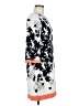 Eliza J Print Gray Casual Dress Size 6 - photo 4