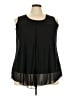 Adele & May 100% Polyester Black Sleeveless Blouse Size 3X - photo 1
