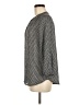 Liz Claiborne 100% Polyester Houndstooth Gray Long Sleeve Blouse Size M - photo 5
