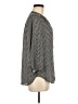 Liz Claiborne 100% Polyester Houndstooth Gray Long Sleeve Blouse Size M - photo 4