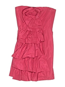 Robe Cocktail BCBG Max Azria Blush En Soie - Bretelles Spaghetti, Taille 6, Neuve Sans étiquettes