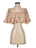 Zara Tan Short Sleeve Blouse Size S - photo 1