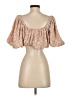 Zara Tan Short Sleeve Blouse Size S - photo 2