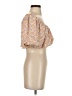 Zara Tan Short Sleeve Blouse Size S - photo 4