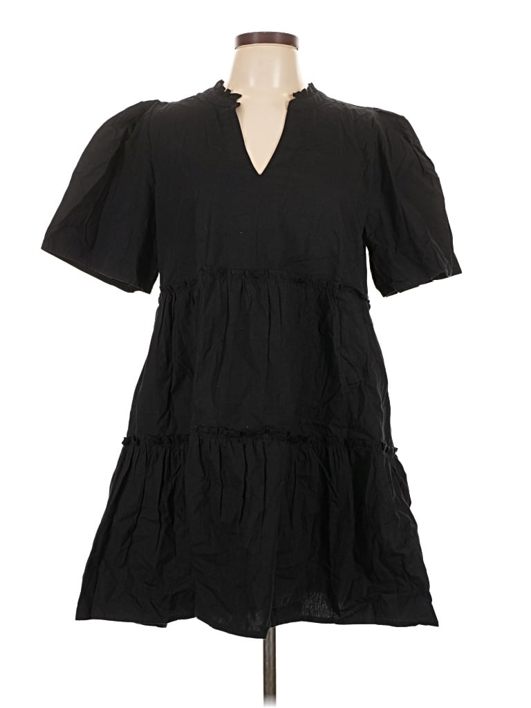 Pre-owned Mud Pie Casual Dress In Black