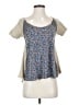 Free People Gray Short Sleeve Top Size XS - photo 1