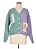Shein 100% Polyester Purple Cardigan Size M - photo 1