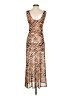 Louna Animal Print Brown Cocktail Dress Size S - photo 2