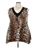 Assorted Brands Brown Sleeveless Blouse Size 3X - photo 1
