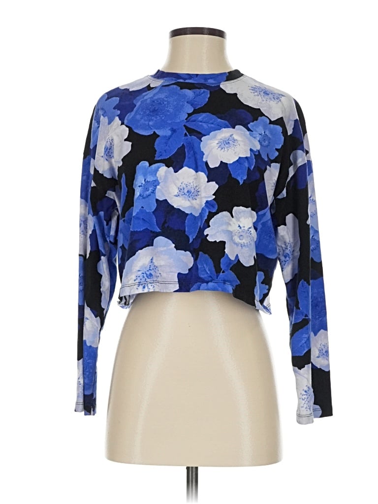 Pre-owned Electric & Rose Long Sleeve Turtleneck In Blue