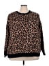 J Jason Wu Animal Print Brown Pullover Sweater Size 3X - photo 1