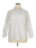 Gloria Vanderbilt 100% Cotton Silver Long Sleeve Button-Down Shirt Size XL - photo 1