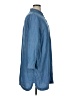 Old Navy 100% Lyocell Blue 3/4 Sleeve Button-Down Shirt Size XL - photo 4