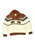 Janie and Jack Argyle Brown Pullover Sweater Size 2T - photo 1