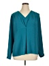 New Directions 100% Polyester Teal 3/4 Sleeve Blouse Size XL - photo 1