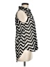 H&M 100% Polyester Chevron-herringbone Black Sleeveless Blouse Size 6 - photo 4