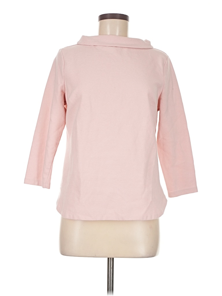 Pre-owned Talbots 3/4 Sleeve T-shirt In Pink