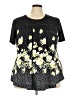 Unbranded Black Short Sleeve Blouse Size 3X - photo 1