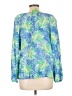 Cappagallo Blue Long Sleeve Blouse Size L - photo 2