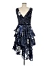 MARCHESA notte 100% Polyester Paisley Blue Cocktail Dress Size 6 - photo 2