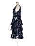MARCHESA notte 100% Polyester Paisley Blue Cocktail Dress Size 6 - photo 5