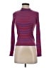 Monki Stripes Purple Turtleneck Sweater Size XS - photo 1